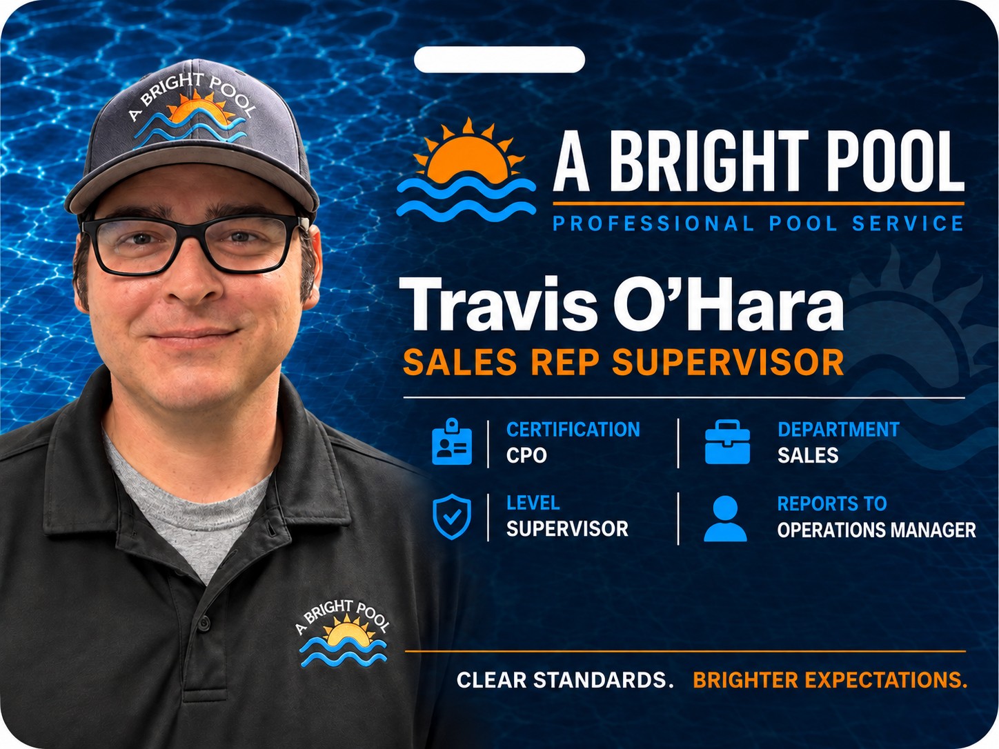Travis O'Hara, sales representative supervisor and CPO